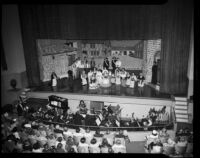 “Cavalleria Rusticana” production with June Moss and Barbara Gholson, Barnum Hall, Santa Monica, 1952