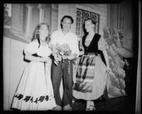 “Cavalleria Rusticana” cast members including Barbara Gholson with two others, Barnum Hall, Santa Monica, 1952