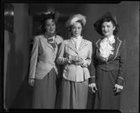 "Martha" cast members Kay Marshall, Betty Herrick, June Moss and 1 other, John Adams Auditorium, Santa Monica, 1951