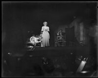 "Martha" production with the character of Martha or Nancy onstage, John Adams Auditorium, Santa Monica, 1951