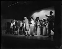 "Martha" production with Giovanni Zavatti and other the cast members on stage, Santa Monica, 1951