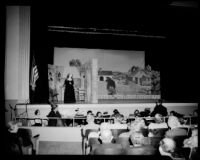 "Martha" production with Dorothy Lewis on stage alone, John Adams Auditorium, Santa Monica, 1951