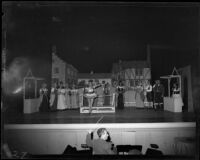 "Martha" production, scene with a ballet dancer, John Adams Auditorium, Santa Monica, 1951