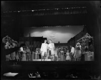 "Martha" production, Richmond fair scene, John Adams Auditorium, Santa Monica, 1951