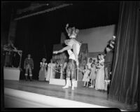 Ballerina in the Richmond fair scene in a Santa Monica Civic Opera production of "Martha," Santa Monica, 1951