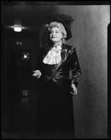 Florence Timmerhoff in costume for a Santa Monica Civic Opera production of "Martha," Santa Monica, 1951