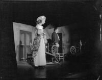 "Martha" production, spinning wheel scene, John Adams Auditorium, Santa Monica, 1951