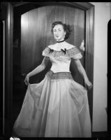 Marsha (?), a performer with the Santa Monica Civic Opera, Santa Monica, 1951