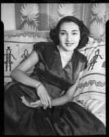 Natalie Garrotto, opera singer, Santa Monica, circa 1950-1960