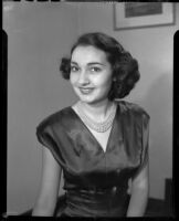 Natalie Garrotto, opera singer, Santa Monica, circa 1950-1960