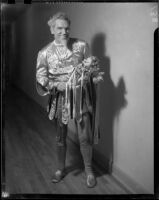Enrico Porta in costume as "Rigoletto," Santa Monica, 1951