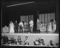 "Lucia di Lammermoor" production with Natalie Garrotto and Giovanni Zavatti , John Adams Auditorium, Santa Monica, circa 1950-1951