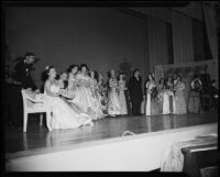 "Traviata" scene in “One Night at the Opera,” event, Barnum Hall, Santa Monica, 1950