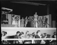 "Rigoletto" production with Bruce Wescott (possibly), John Adams Auditorium, Santa Monica, circa 1950