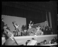 "Traviata" production act 2, scene 2 gypsy dance scene, John Adams Auditorium, Santa Monica, 1949