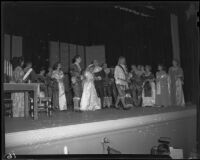 "Lucia di Lammermoor" production with Natalie Garrotto and Richard Kissler (probably), John Adams Auditorium, Santa Monica, circa 1950-1951