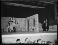 "Rigoletto" Production eith Enrico Porta and 3 others, John Adams Auditorium, Santa Monica, 1949