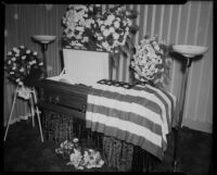 Man laid to rest in a casket, 1955