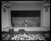 University High School adult education graduation, Los Angeles, 1965
