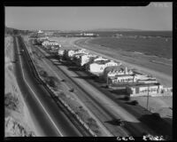 View from Palisades Park toward the California Incline and Santa Monica Beach, 1934-1945