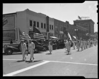 Daughters of Union Veterans of the Civil War in the California-Nevada Department, Grand Army of the Republic parade, Santa Monica, 1938