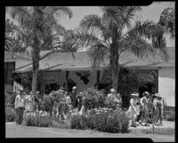 Members of the Southern California Historical Society at Rancho Camulos, near Piru, 1946