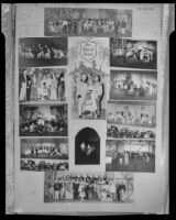 Poster with 12 photographs of a Culver City Light Opera Association production of "The Student Prince" at Barnum Hall, Santa Monica, 1952