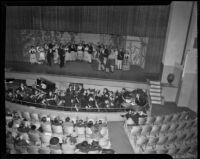 Scene in a performance of "The Student Prince,"  Barnum Hall, Santa Monica, 1952