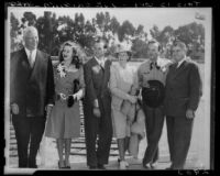 Participants in the Will Rogers State Park dedication ceremony, Los Angeles, 1944