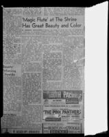 Newspaper Clipping of 'Magic Flute' Opera review, Los Angeles, 1964