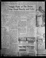 Newspaper Clipping of 'Magic Flute' Opera review, Los Angeles, 1964
