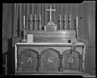 Altar at Church of Epiphany, Los Angeles, 1941