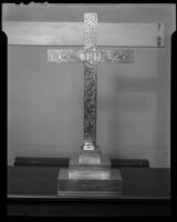 Altar cross at Church of the Epiphany, Los Angeles, 1941