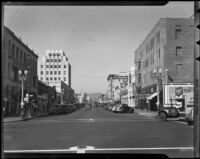 View from Fourth and Broadway, Downtown Santa Monica, 1938