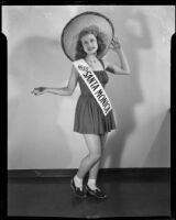 Linda Ware at City Hall, Santa Monica, 1940