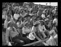 uclamss_1300_6079Spectators at the Palm Springs Field Club during the Desert Circus Rodeo, Palm Springs, 1938