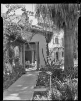 House and garden walkway, Palm Springs, 1935