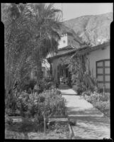 House and garden walkway, Palm Springs, 1935