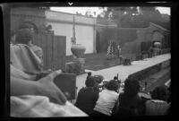 Assembly performance at the Memorial Greek Ampitheatre, Santa Monica, 1937-1939