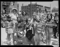 Variety and Comic participants at the Annual Ocean Park Children's Floral Parade, Santa Monica, 1936
