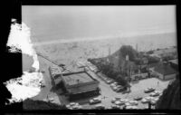 Santa Monica Beach seen from Palisades Park north of Montana Avenue, Santa Monica, 1955-1965