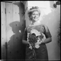 Bride at the Kurtz wedding, Santa Monica, 1964
