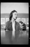 Students in art room at Santa Monica High School, Santa Monica, 1937-1939