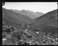 Los Angeles aqueduct, damaged section of channel or pipe, Inyo County, [1924-1931?]