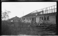 Barracks being demolished, Ross Field, Arcadia, 1932