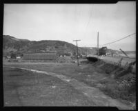 Roosevelt Highway where it crosses Topanga Creek, Malibu, 1933