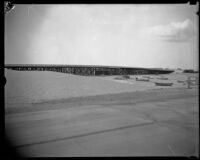 Bridge near Bay Shore Camp, Newport Beach, [1931?]