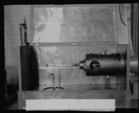 Oscillograph for photographing electrons, California Institute of Technology, Pasadena, 1928