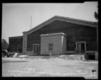 Exposition Park Armory, side entrance, Los Angeles, [1914?]