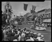 Orange Parade, Mutual Orange Distributors float, Riverside, 1933